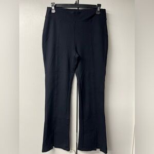 Cabi brand Women's cropped Black Flared leggings.
